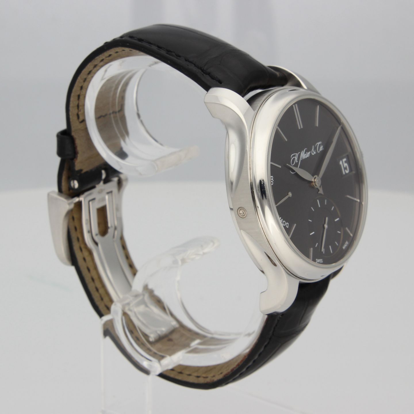 H. Moser & Cie. Unknown 341.501-006 (2010) - Grijs wijzerplaat 41mm Platina (6/8)