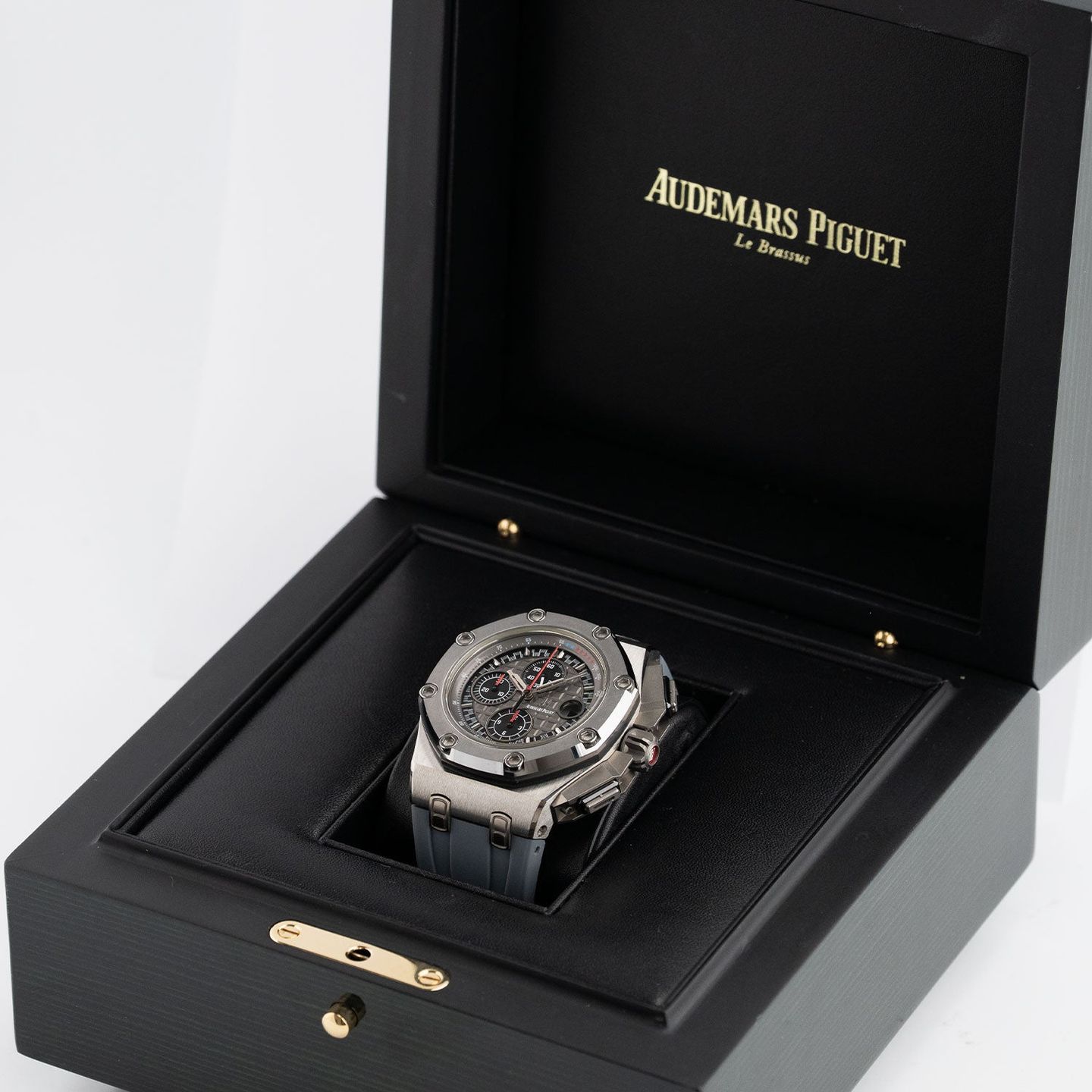 Audemars Piguet Royal Oak Offshore Chronograph 26568IM.OO.A004CA.01 (Michael Schumacher) (2012) - Grijs wijzerplaat 44mm Titanium (8/8)