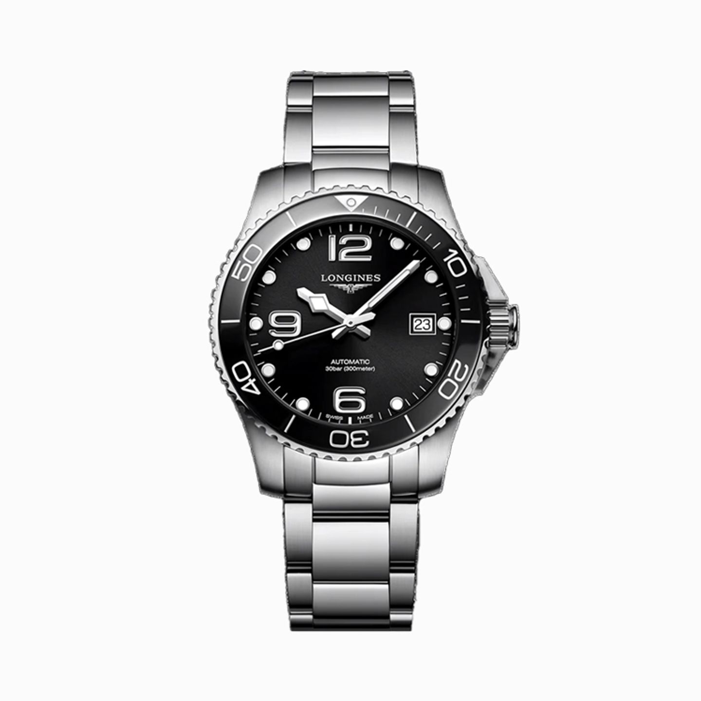 Longines HydroConquest L3.780.4.56.6 (2025) - Black dial 39 mm Steel case (1/1)