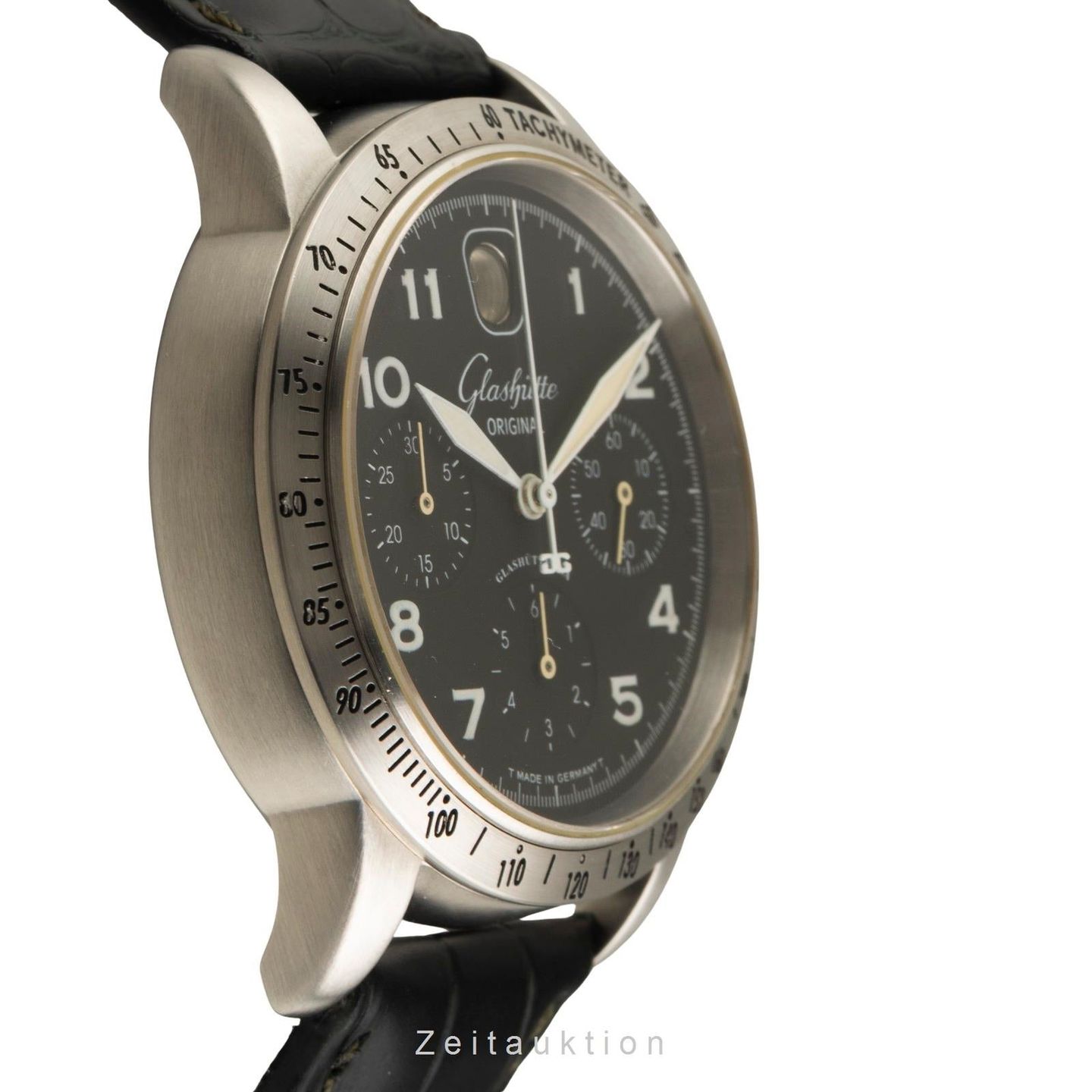 Glashütte Original Senator 39-32-07-07-04 (Onbekend (willekeurig serienummer)) - Zwart wijzerplaat 39mm Staal (6/8)