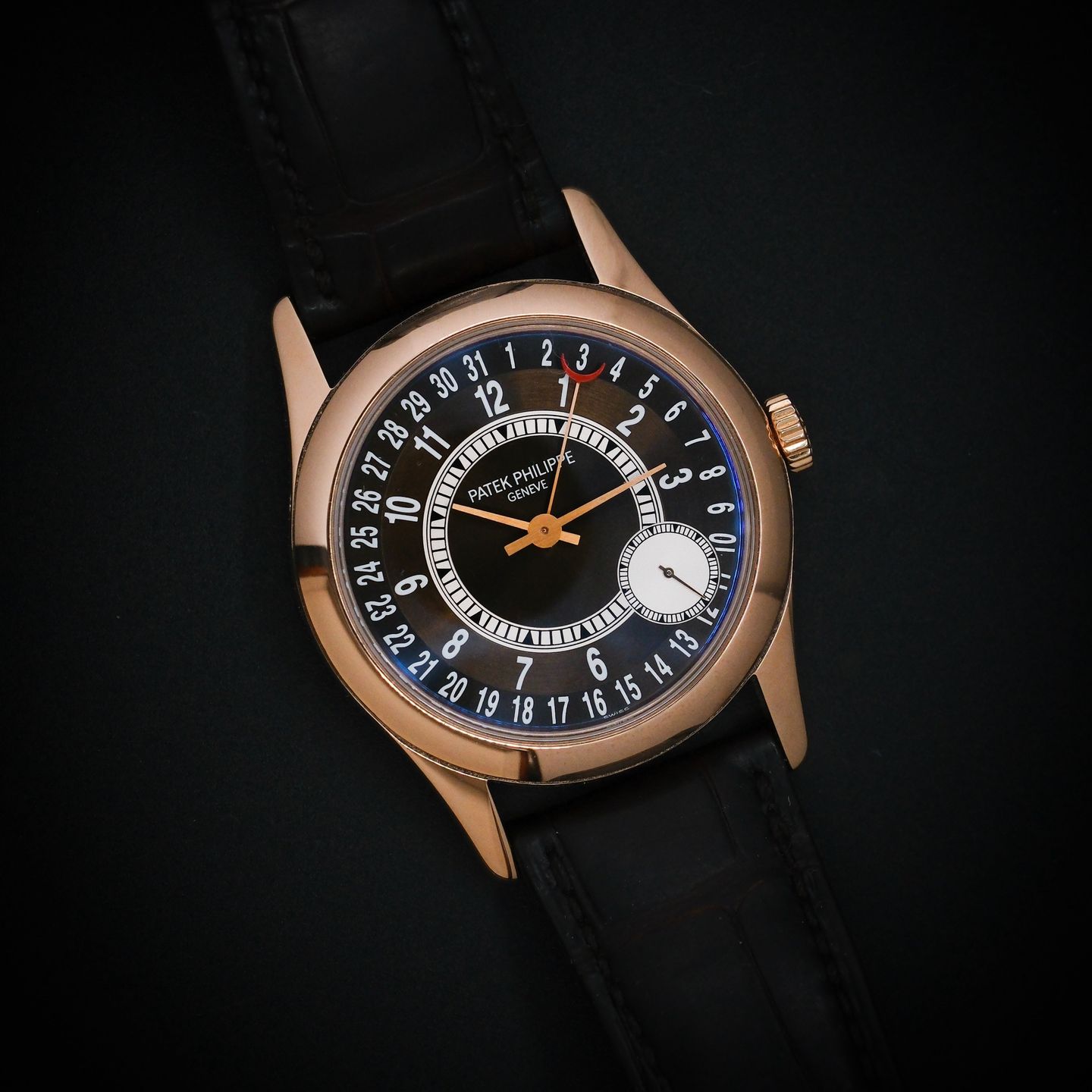 Patek Philippe Calatrava 6000R-001 (2015) - Bruin wijzerplaat 37mm Roségoud (4/6)