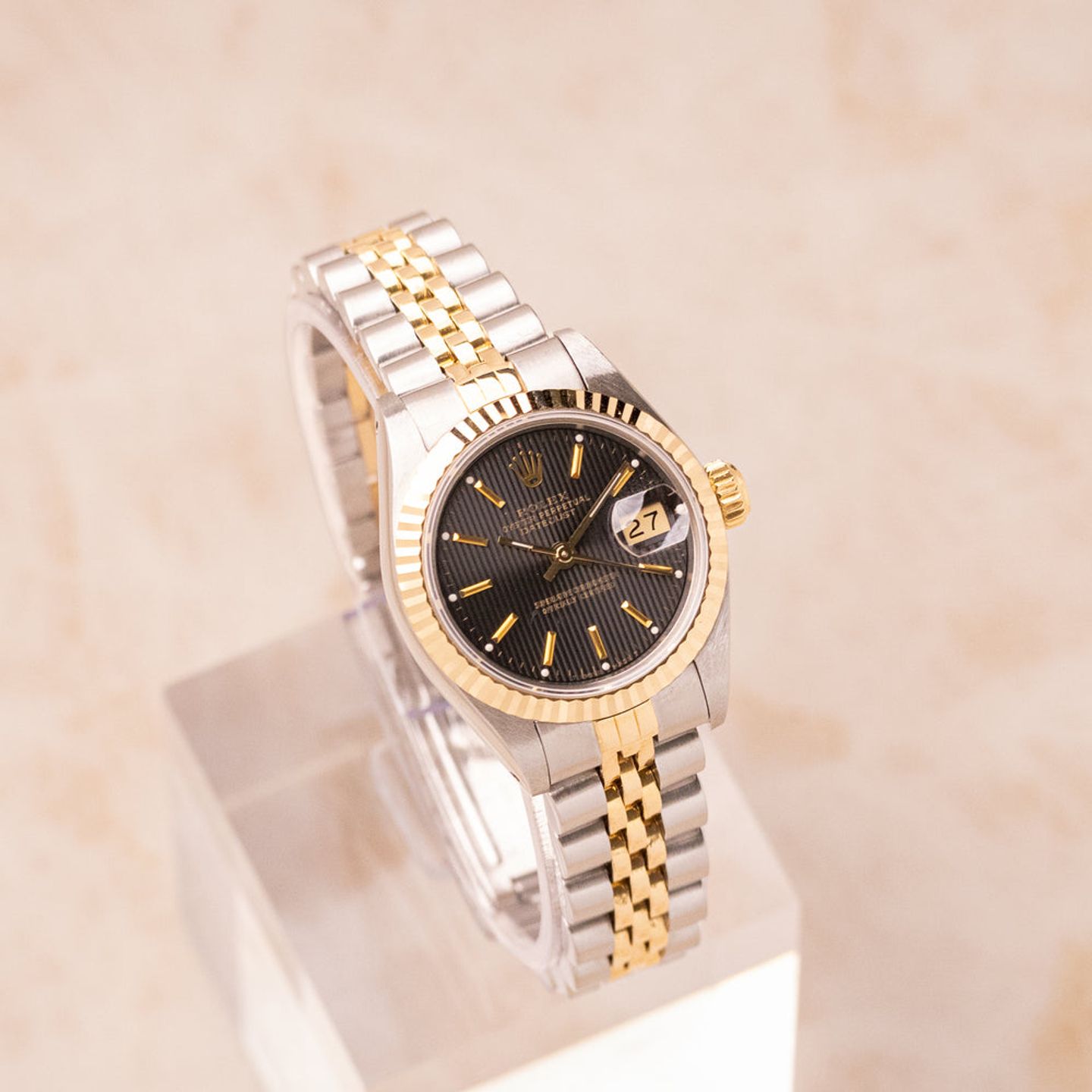 Rolex Lady-Datejust 69173 (1990) - 26mm Goud/Staal (1/8)