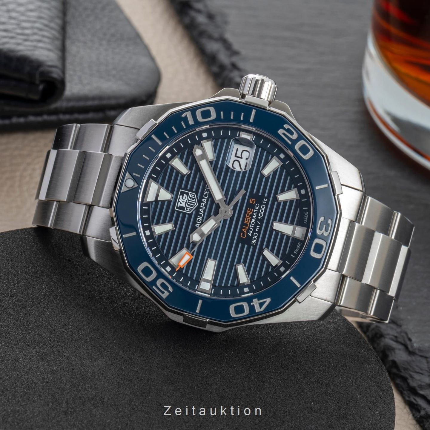 TAG Heuer Aquaracer 300M WAY211C.BA0928 (Unknown (random serial)) - Blue dial 41 mm Steel case (2/8)