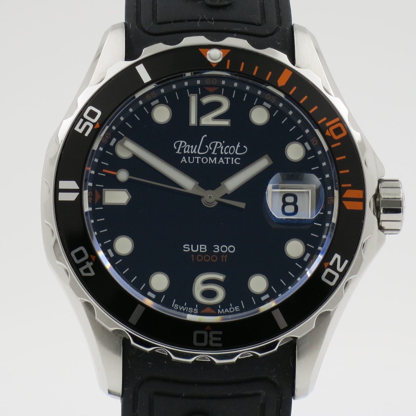 Paul Picot Unknown 9753 (2025) - Zwart wijzerplaat 42mm Staal (1/4)