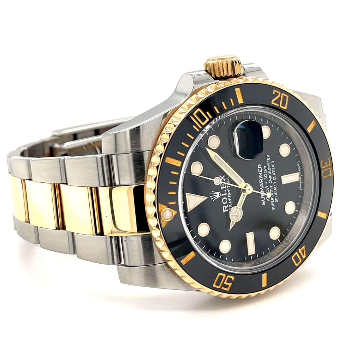 Rolex Submariner Date 116613LN (2020) - Black dial 40 mm Gold/Steel case (3/8)