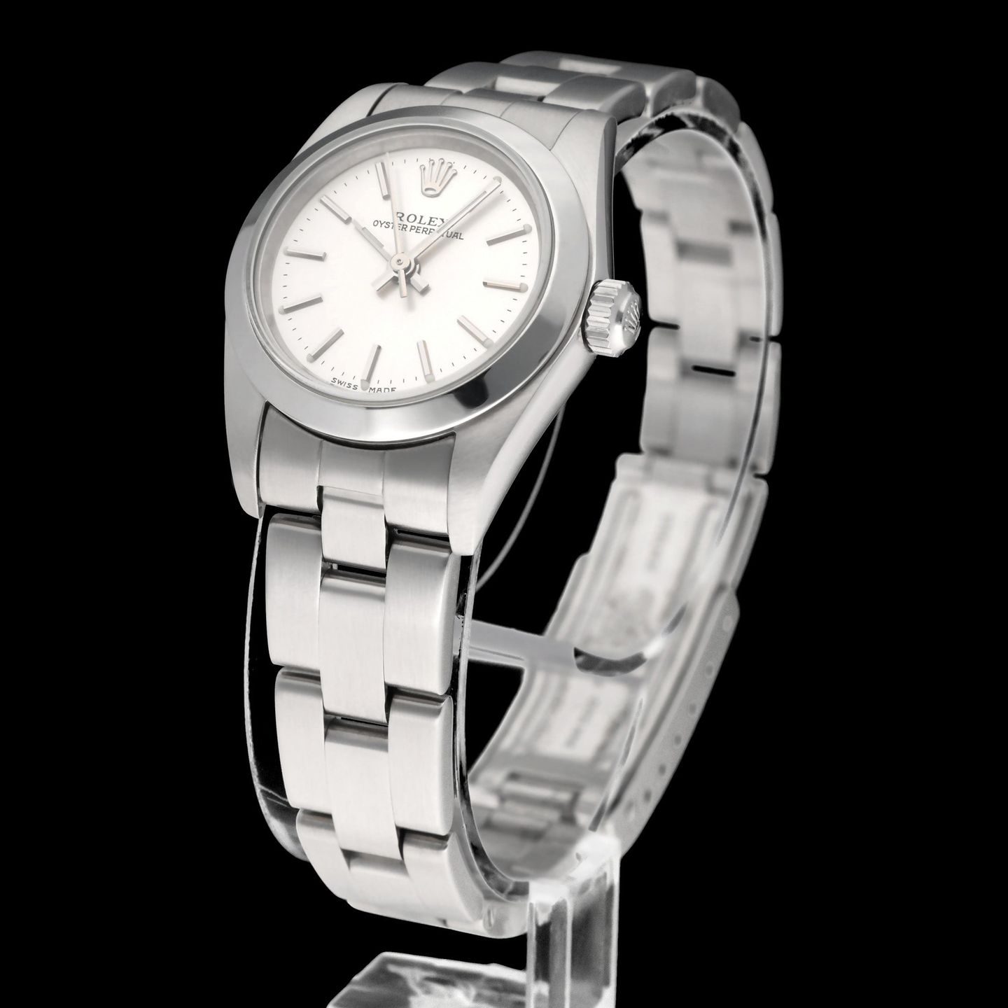 Rolex Oyster Perpetual 76080 (2003) - Silver dial 24 mm Steel case (5/8)