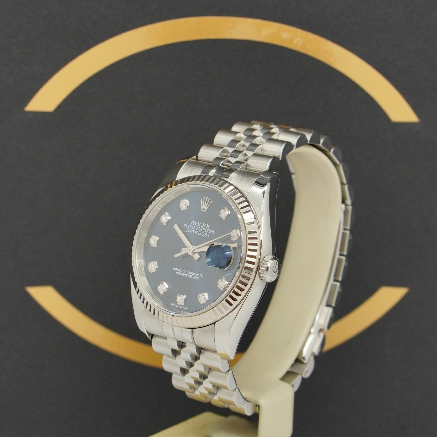 Rolex Datejust 36 116234 (2012) - Blauw wijzerplaat 36mm Staal (2/7)