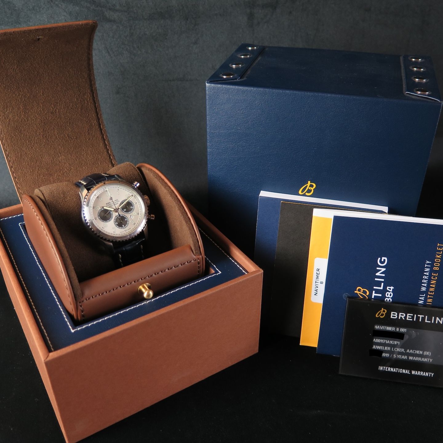 Breitling Aviator 8 AB01171A1G1P1 (2019) - Zilver wijzerplaat 43mm Staal (8/8)