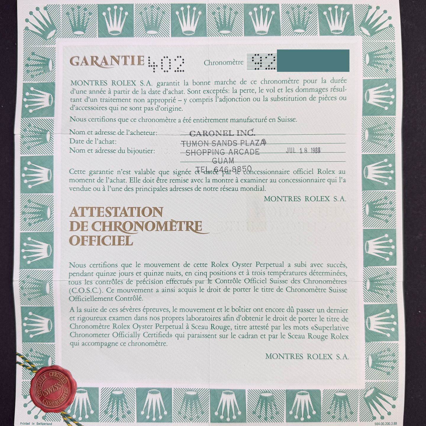 Rolex Oyster Perpetual Date 15010 - (3/8)