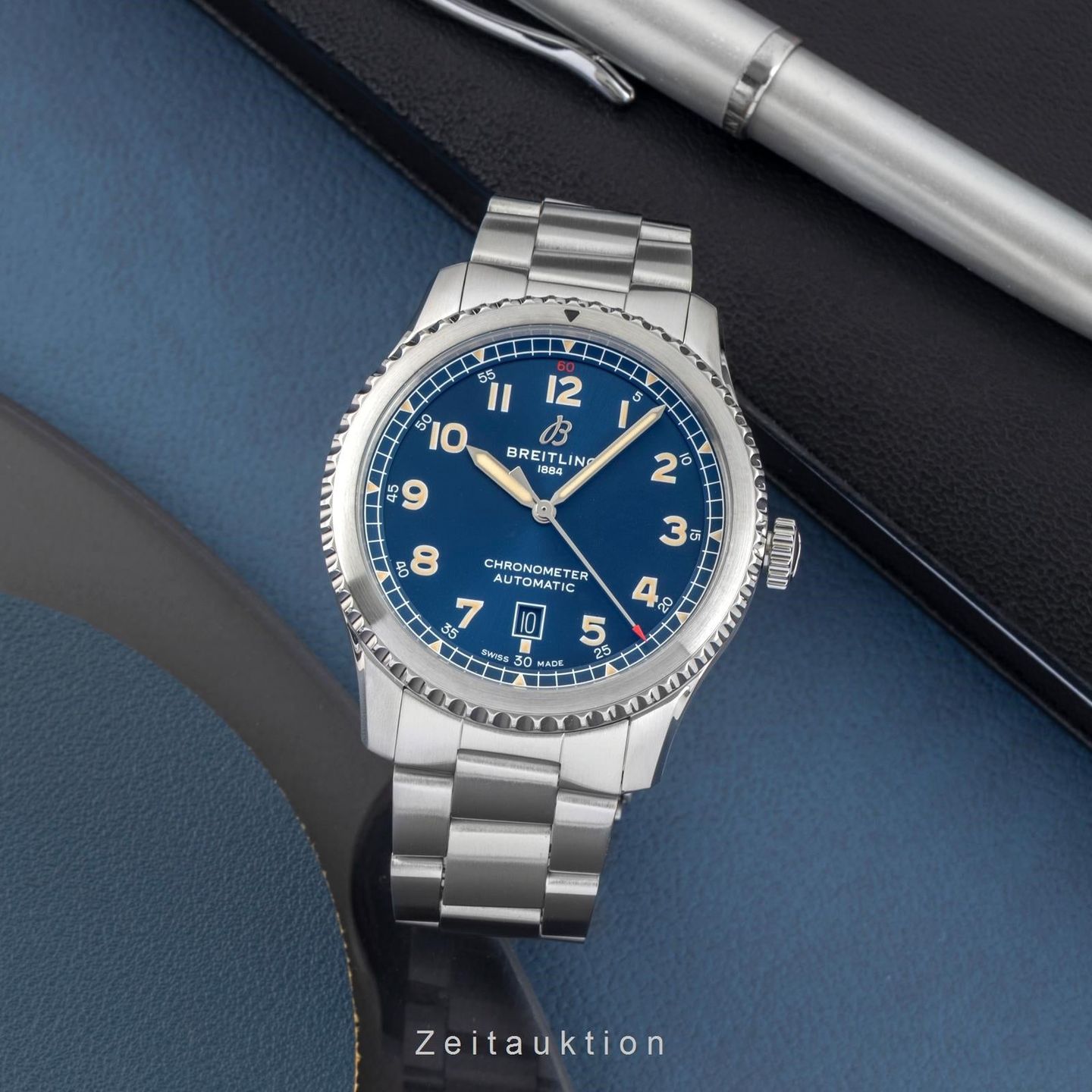 Breitling Aviator 8 A17315101C1A1 (Unknown (random serial)) - Blue dial 41 mm Steel case (3/8)
