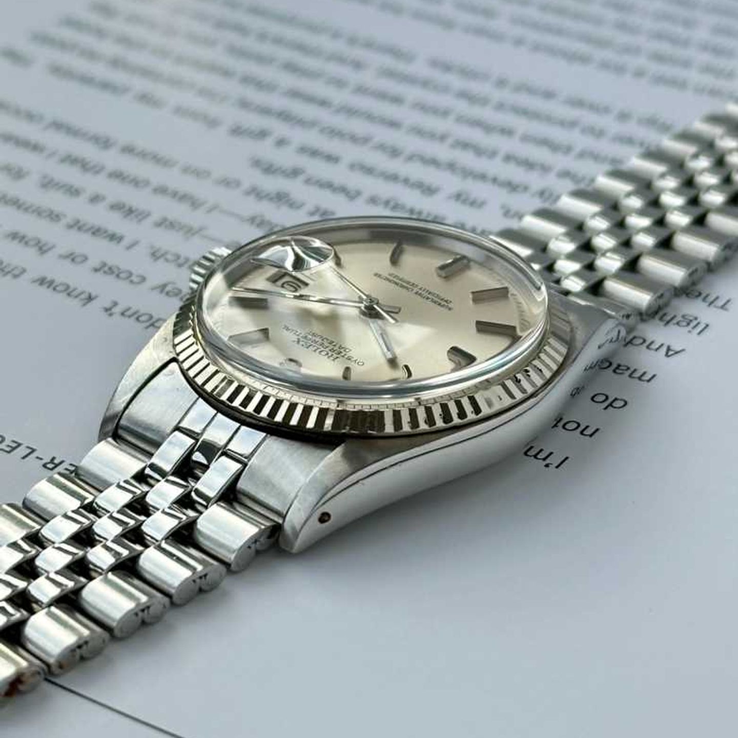 Rolex Datejust 1601 (1972) - Silver dial 36 mm Steel case (6/8)