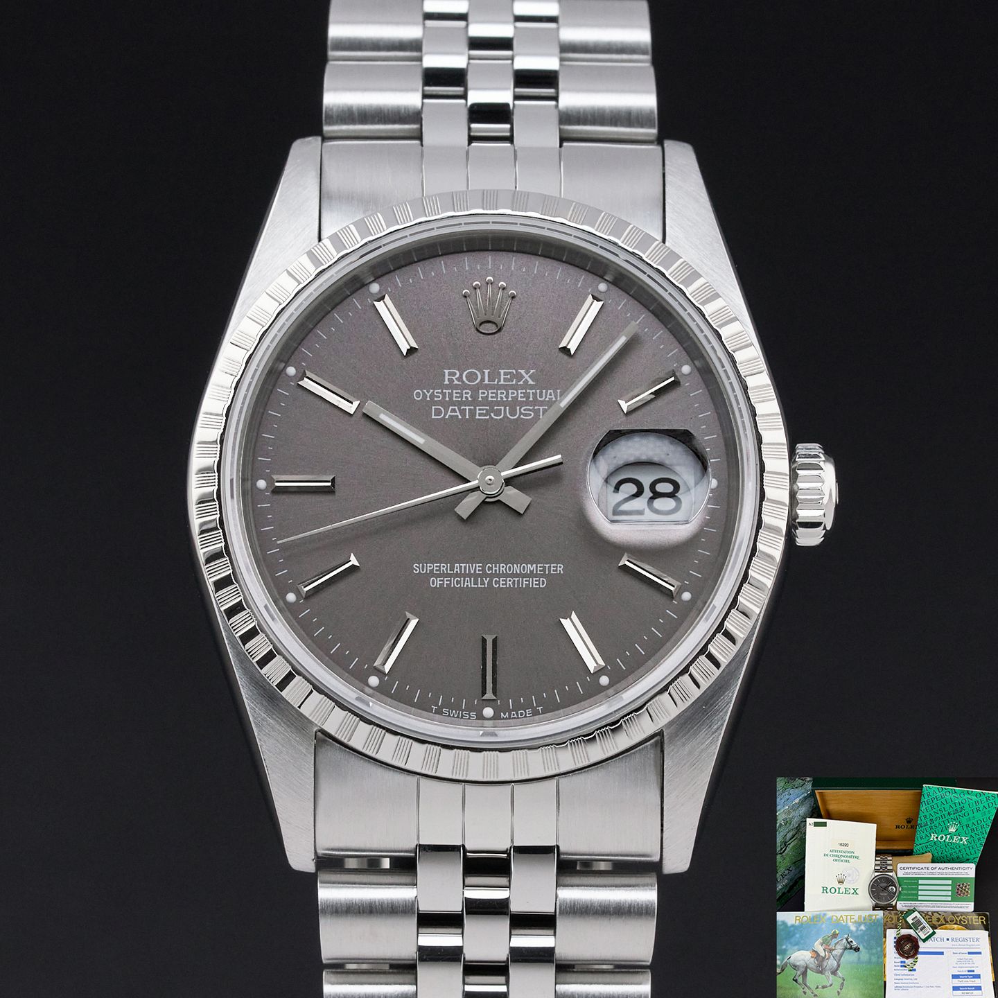 Rolex Datejust 36 16220 (1999) - 36mm Staal (1/8)
