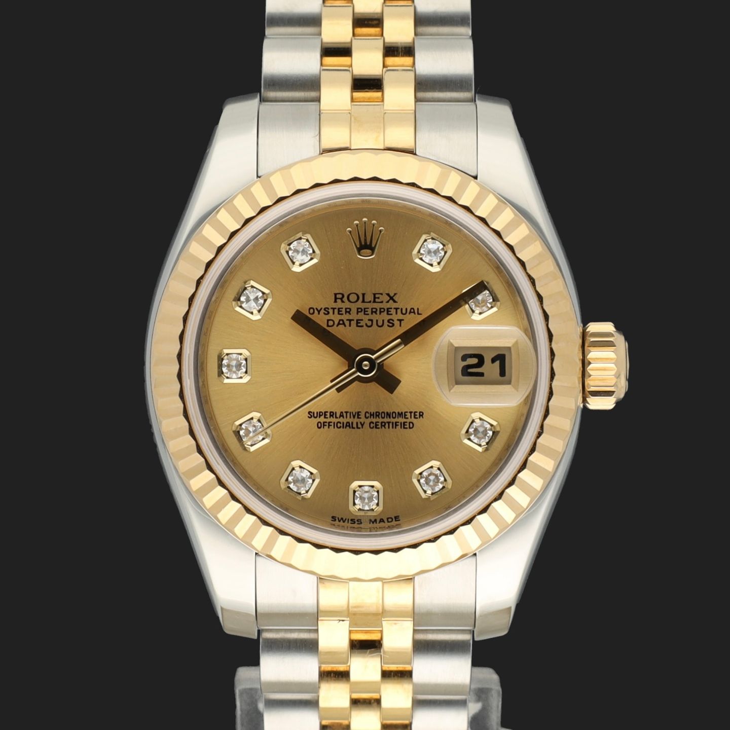 Rolex Lady-Datejust 179173 (2010) - 26 mm Gold/Steel case (3/8)