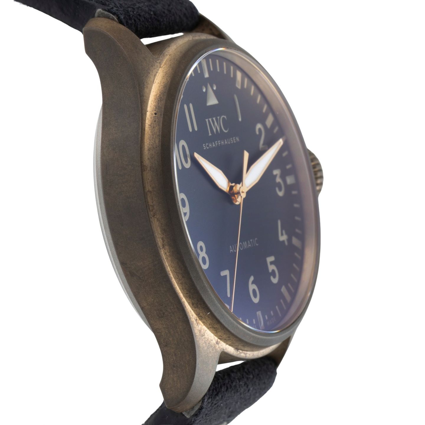 IWC Big Pilot IW329703 (Onbekend (willekeurig serienummer)) - Zwart wijzerplaat 43mm Brons (7/8)