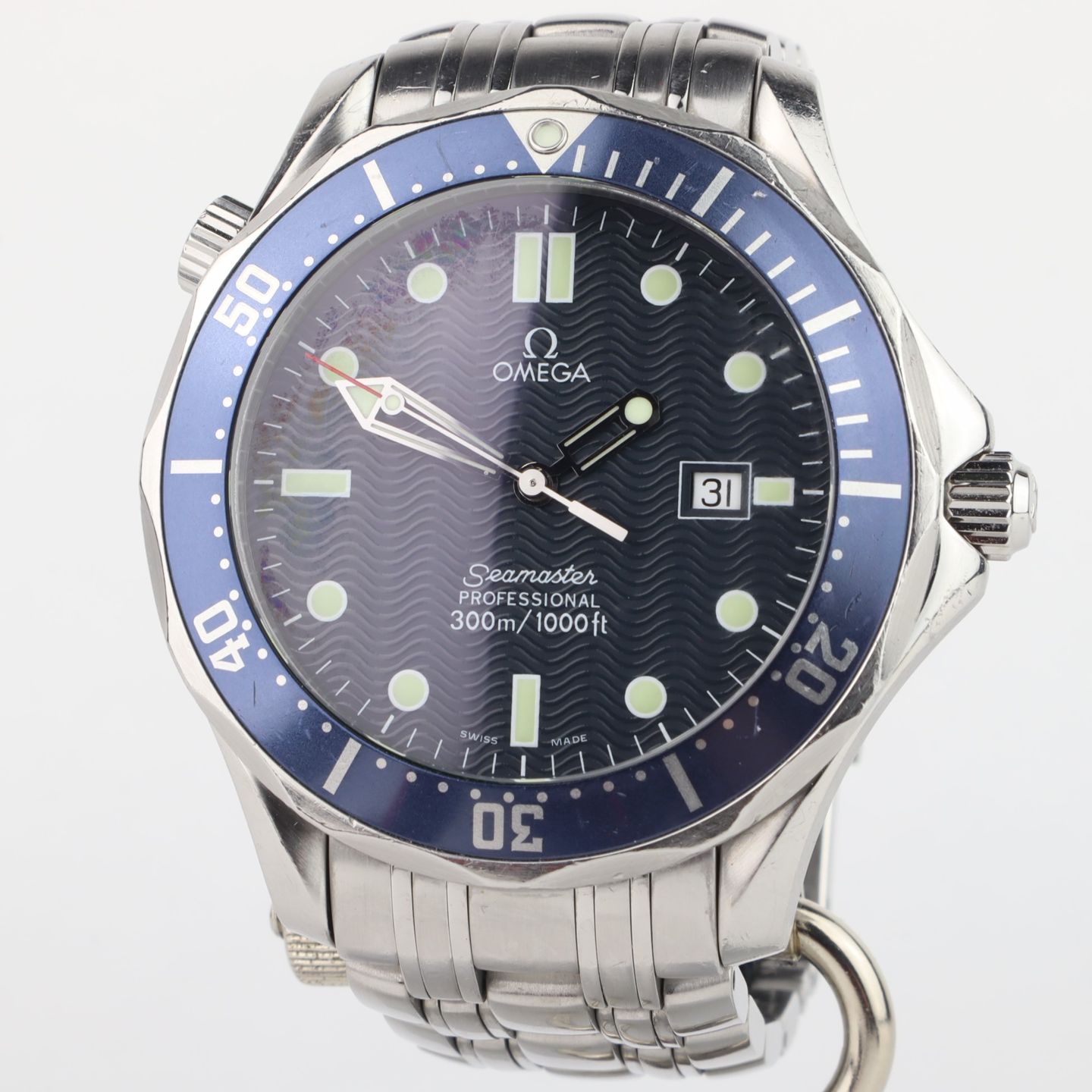 Omega Seamaster 2541.80 (1998) - Blue dial 41 mm Steel case (1/8)