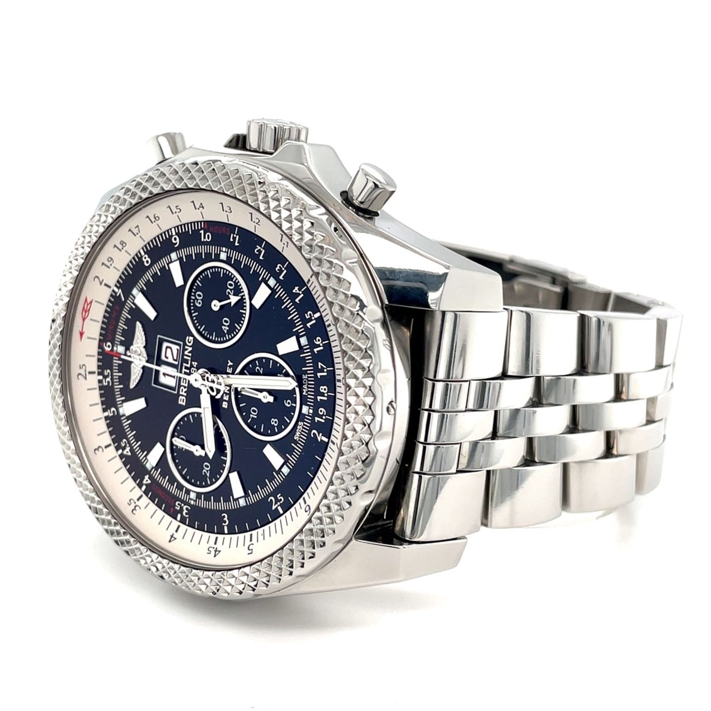 Breitling Bentley 6.75 A44364 (2013) - Zwart wijzerplaat 49mm Staal (6/8)