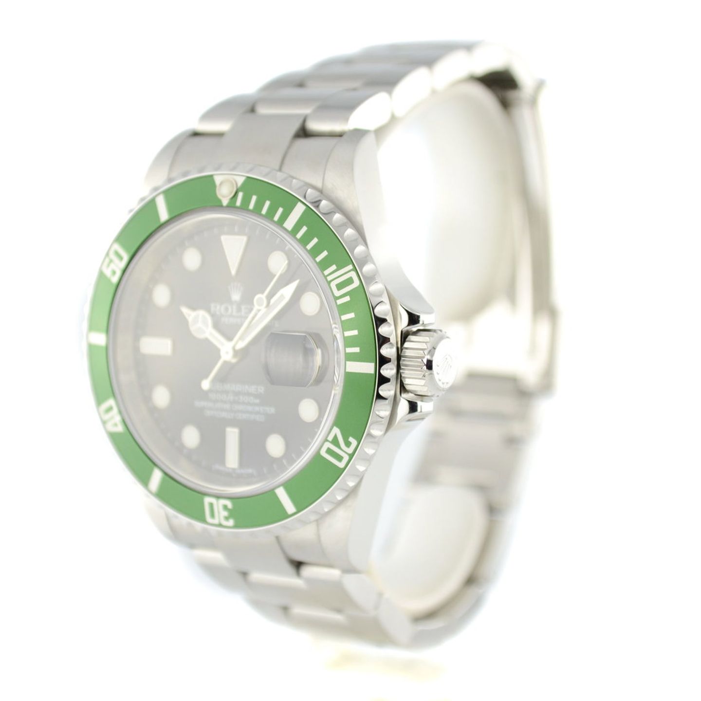 Rolex Submariner Date 16610LV (2008) - Zwart wijzerplaat 40mm Staal (2/7)
