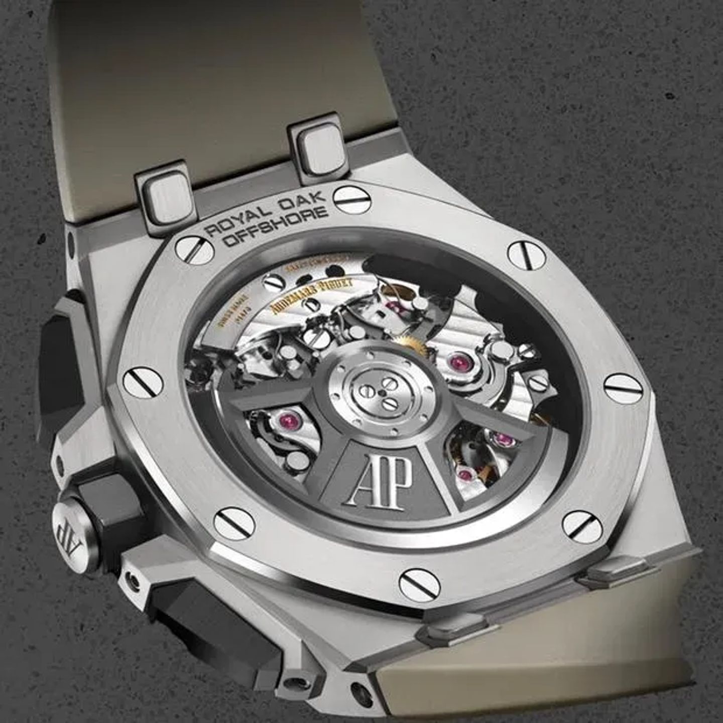 Audemars Piguet Royal Oak Offshore Chronograph 26420SO.OO.A600CA.01 (2023) - Beige wijzerplaat 43mm Staal (5/6)