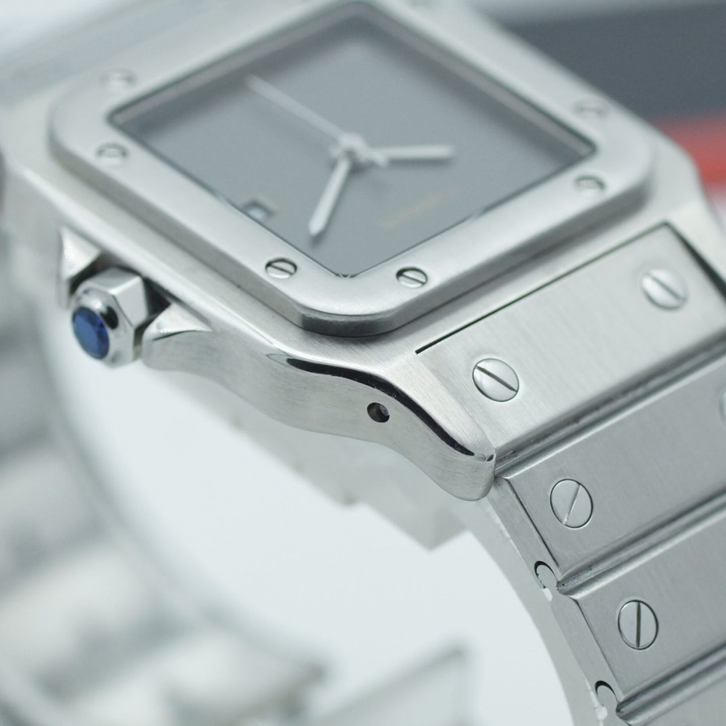 Cartier Santos 2960 (1990) - Wit wijzerplaat 29mm Staal (8/8)