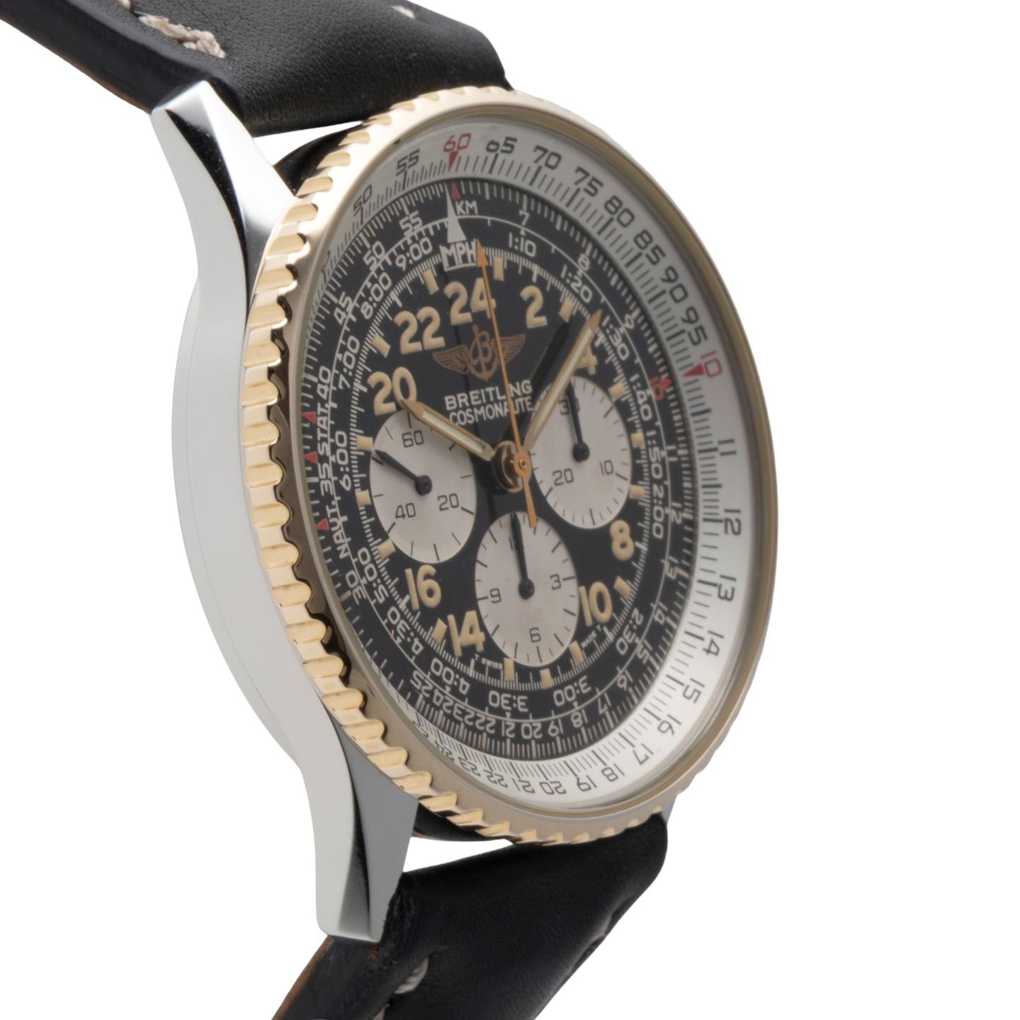Breitling Navitimer Cosmonaute B12019 (1995) - Black dial 41 mm Steel case (7/8)