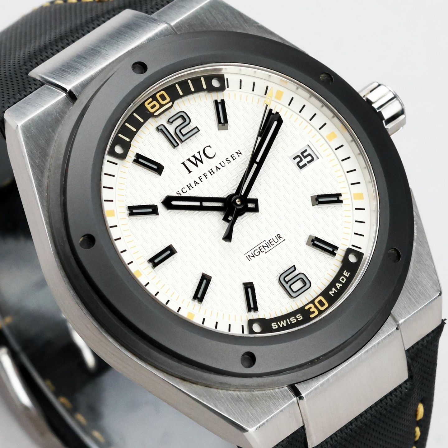 IWC Ingenieur Automatic IW323402 (2011) - White dial 44 mm Ceramic case (3/8)