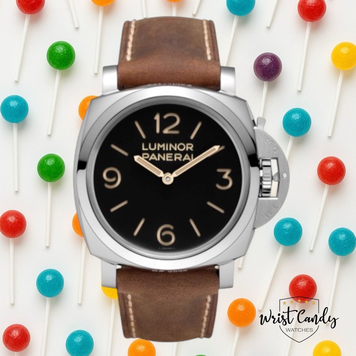 Panerai Luminor 1950 PAM00372 (2012) - Zwart wijzerplaat 47mm Staal (1/8)