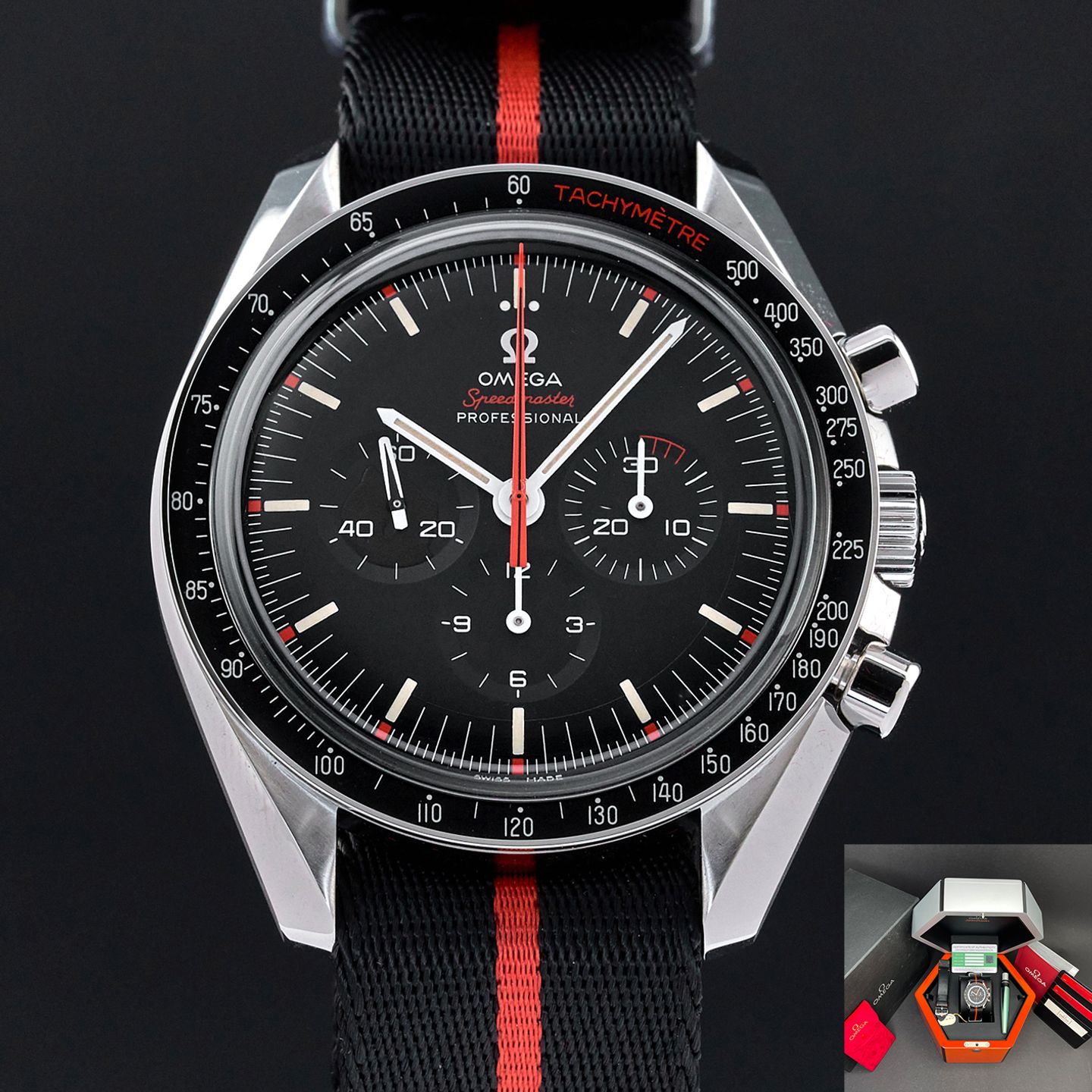 Omega Speedmaster Professional Moonwatch 311.12.42.30.01.001 (2018) - Zwart wijzerplaat 42mm Staal (1/7)