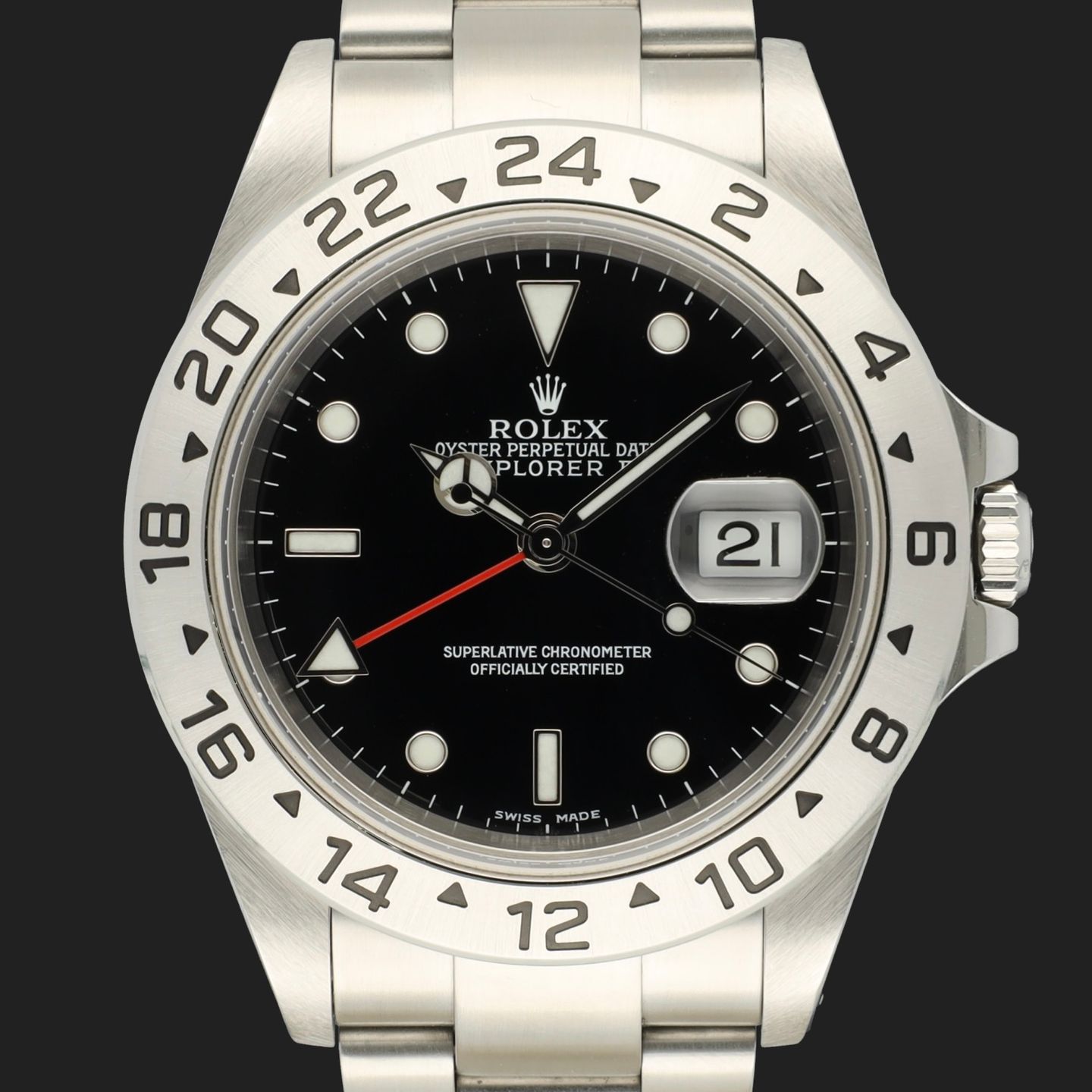 Rolex Explorer II 16570 (2003) - Black dial 40 mm Steel case (3/8)