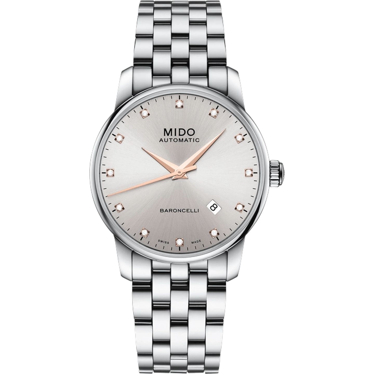 Mido Baroncelli M8600.4.67.1 (2026) - Grey dial 38 mm Steel case (1/1)