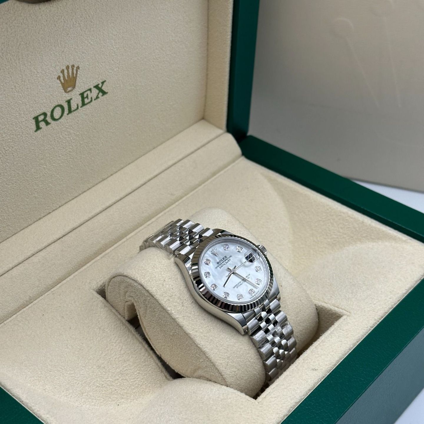 Rolex Datejust 31 278274 (2024) - Parelmoer wijzerplaat 31mm Staal (3/8)