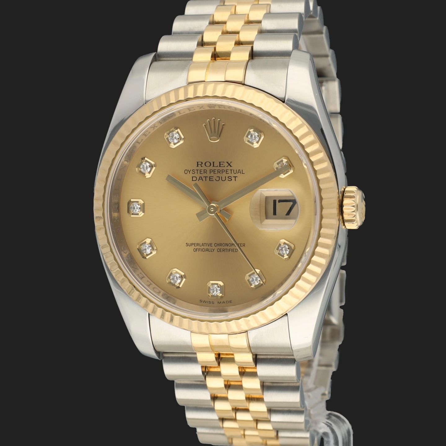 Rolex Datejust 36 116233 (2007) - 36mm Goud/Staal (1/8)