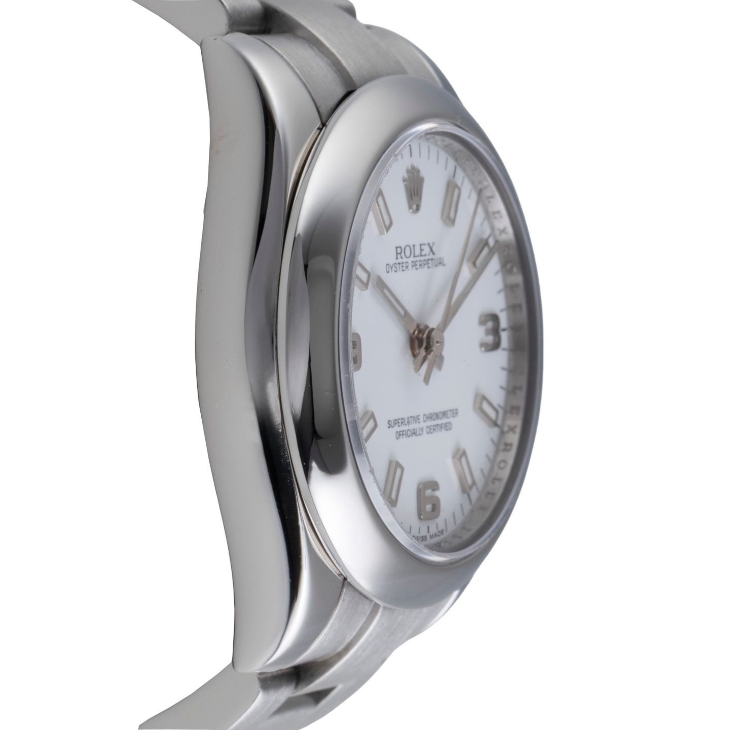 Rolex Oyster Perpetual 31 177200 (2007) - White dial 31 mm Steel case (7/8)
