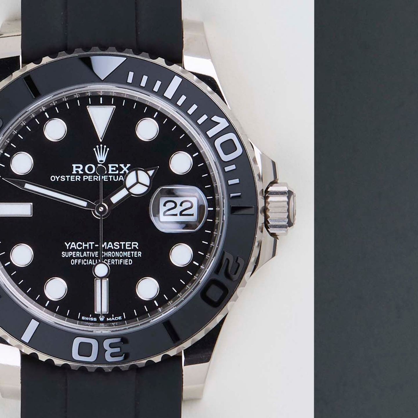 Rolex Yacht-Master 42 226659 (2023) - Black dial 42 mm White Gold case (5/8)