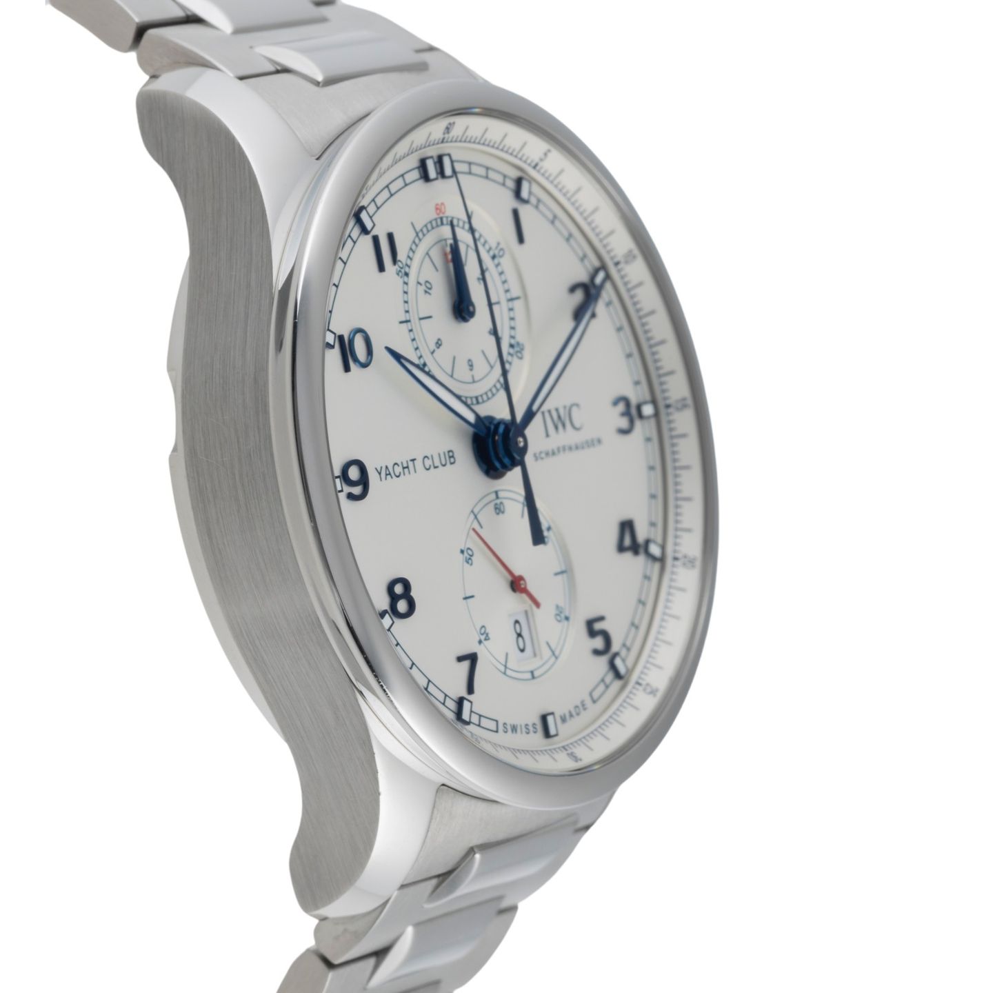 IWC Portuguese Yacht Club Chronograph IW390702 (Onbekend (willekeurig serienummer)) - Zilver wijzerplaat 45mm Staal (7/8)