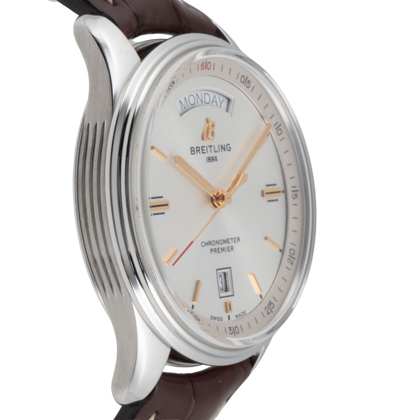 Breitling Premier Automatic 40 A45340211G1P2 (Unknown (random serial)) - Silver dial 40 mm Steel case (7/8)