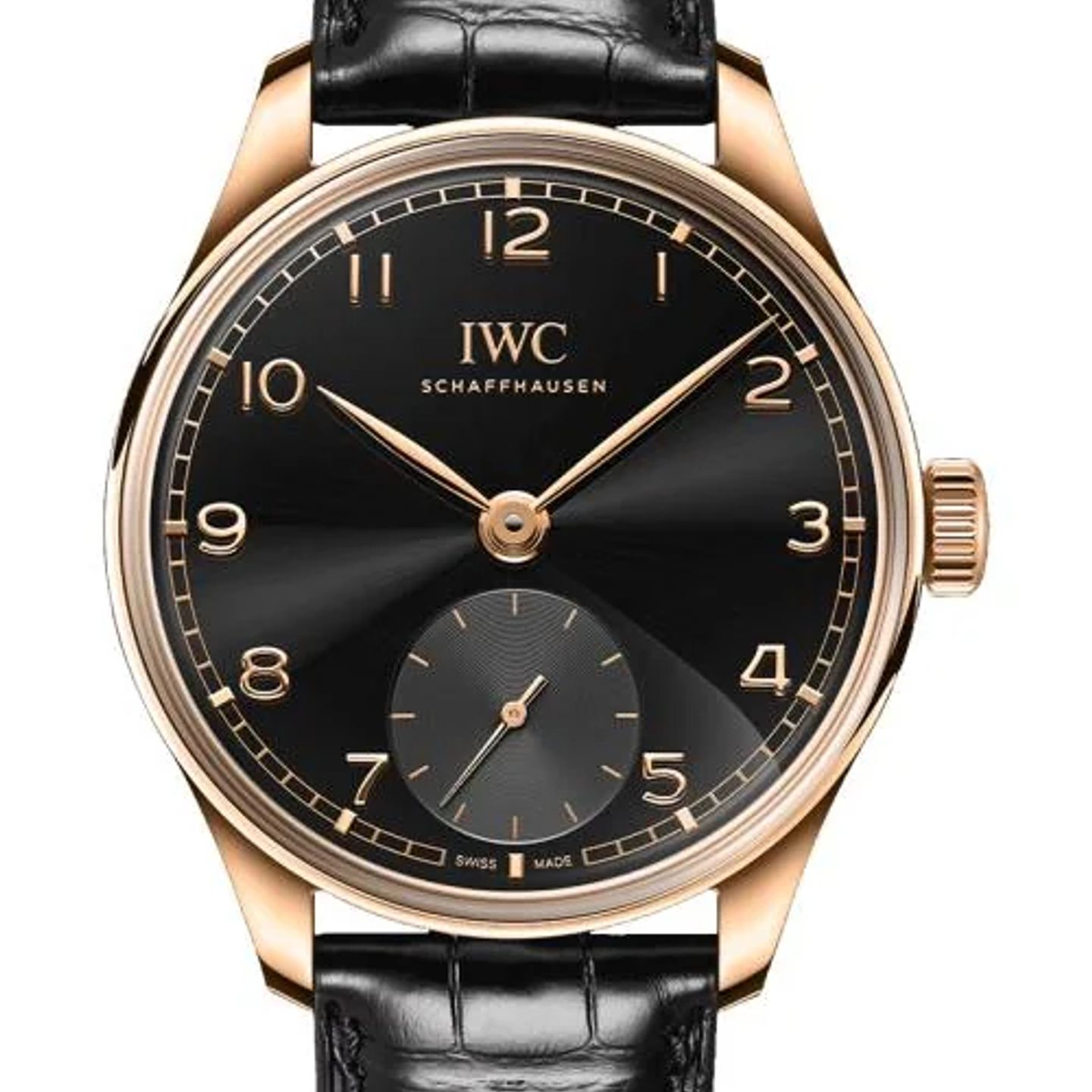 IWC Portuguese Automatic IW358401 (2026) - Black dial 40 mm Rose Gold case (1/1)