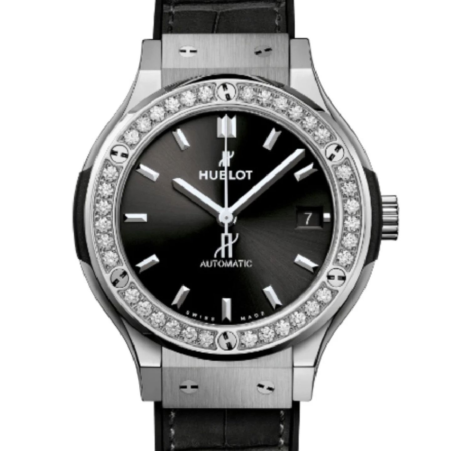 Hublot Classic Fusion 565.NX.1470.LR.1204 (2024) - Black dial 38 mm Titanium case (2/3)