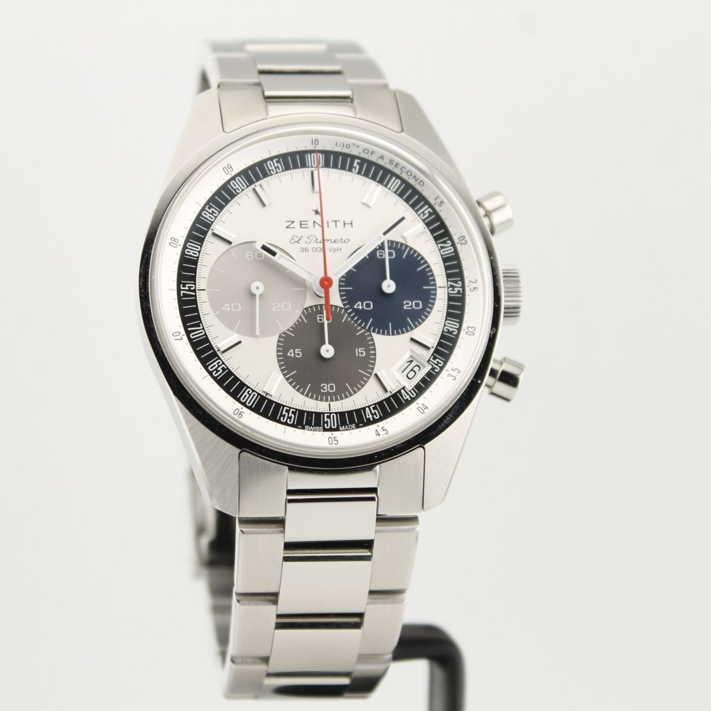 Zenith El Primero Chronomaster 03.3200.3600/69.M3200 (2023) - Zilver wijzerplaat 38mm Staal (1/8)