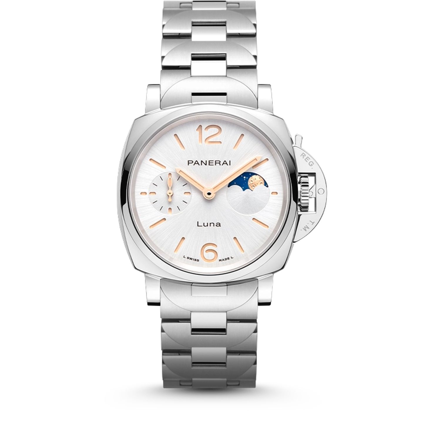 Panerai Luminor Due Luna PAM01301 (2025) - Silver dial 38 mm Steel case (1/1)