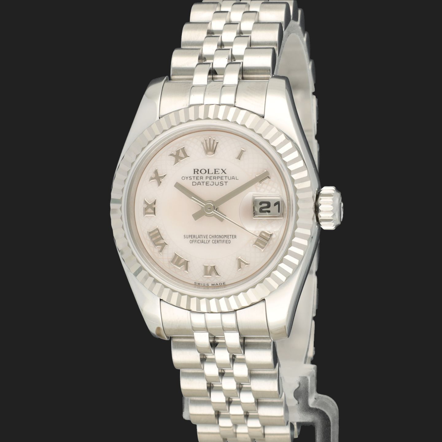 Rolex Lady-Datejust 179174 (2011) - Pearl dial 26 mm Steel case (1/8)