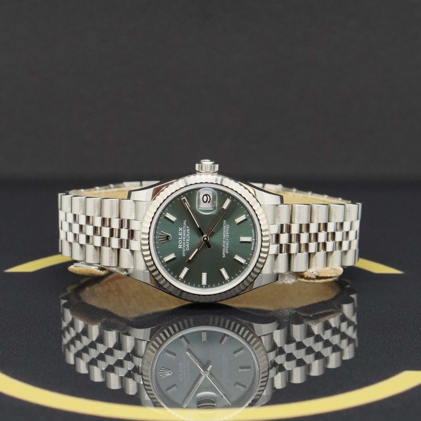 Rolex Datejust 31 278274 (2021) - Green dial 31 mm Steel case (4/7)