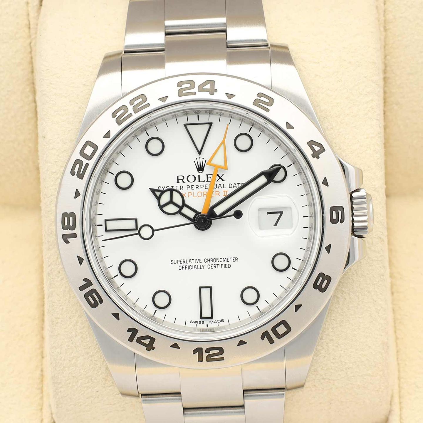 Rolex Explorer II 216570 (2012) - White dial 42 mm Steel case (1/8)