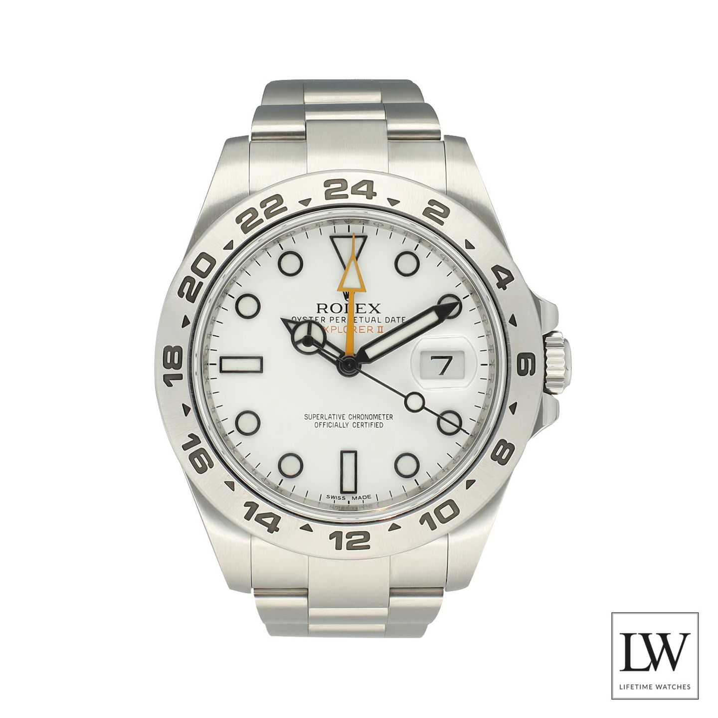 Rolex Explorer II 216570 (2012) - White dial 42 mm Steel case (3/8)