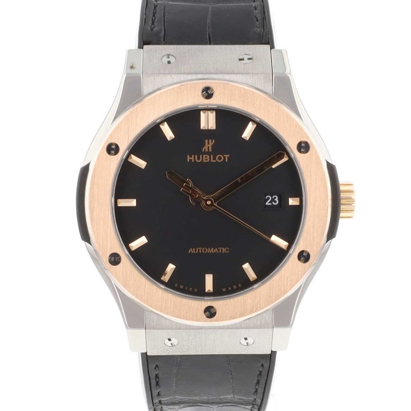 Hublot Classic Fusion 542.NO.1181.LR (2017) - Zwart wijzerplaat 42mm Titanium (1/3)