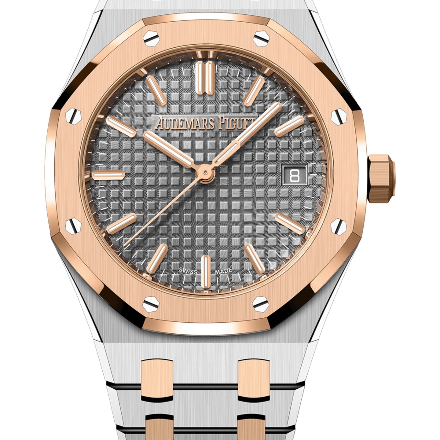 Audemars Piguet Royal Oak Selfwinding 77450SR.OO.1361SR.03 (2025) - Grey dial 34 mm Gold/Steel case (1/1)