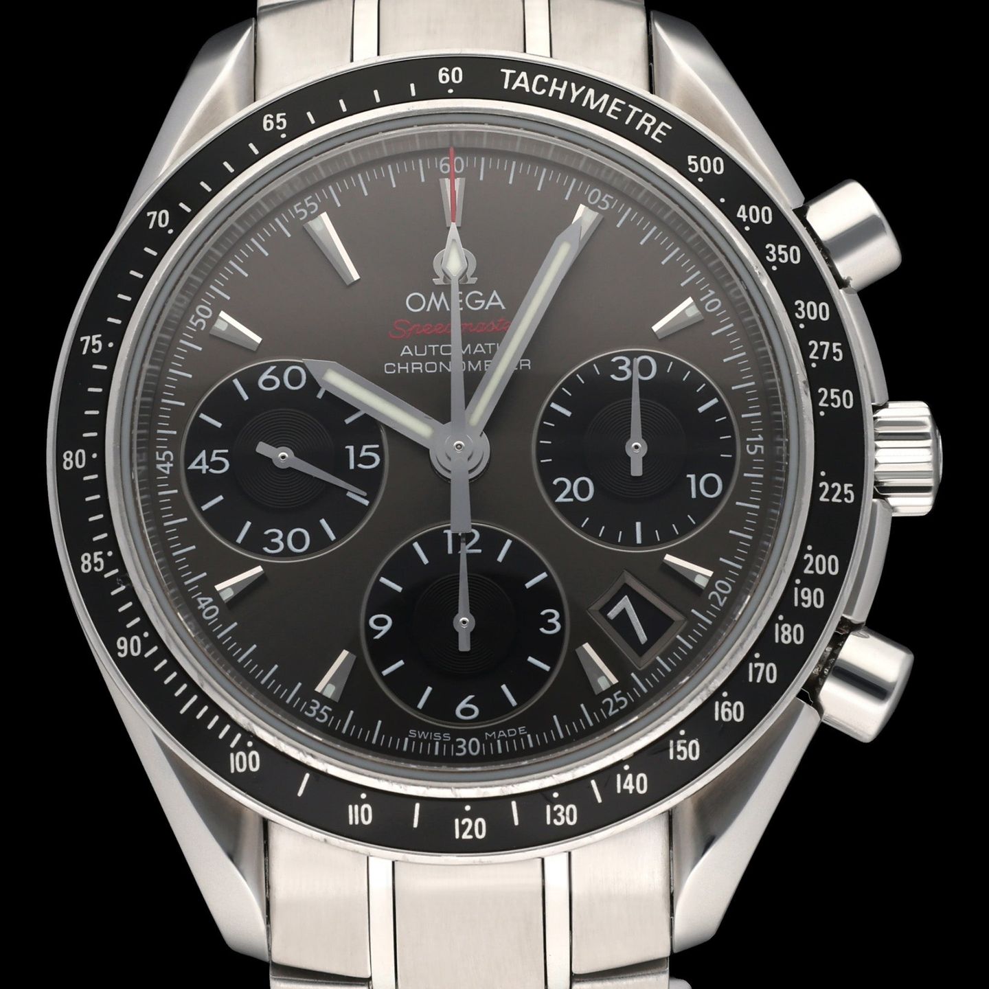 Omega Speedmaster Date 323.30.40.40.06.001 (2009) - Grijs wijzerplaat 40mm Staal (1/8)
