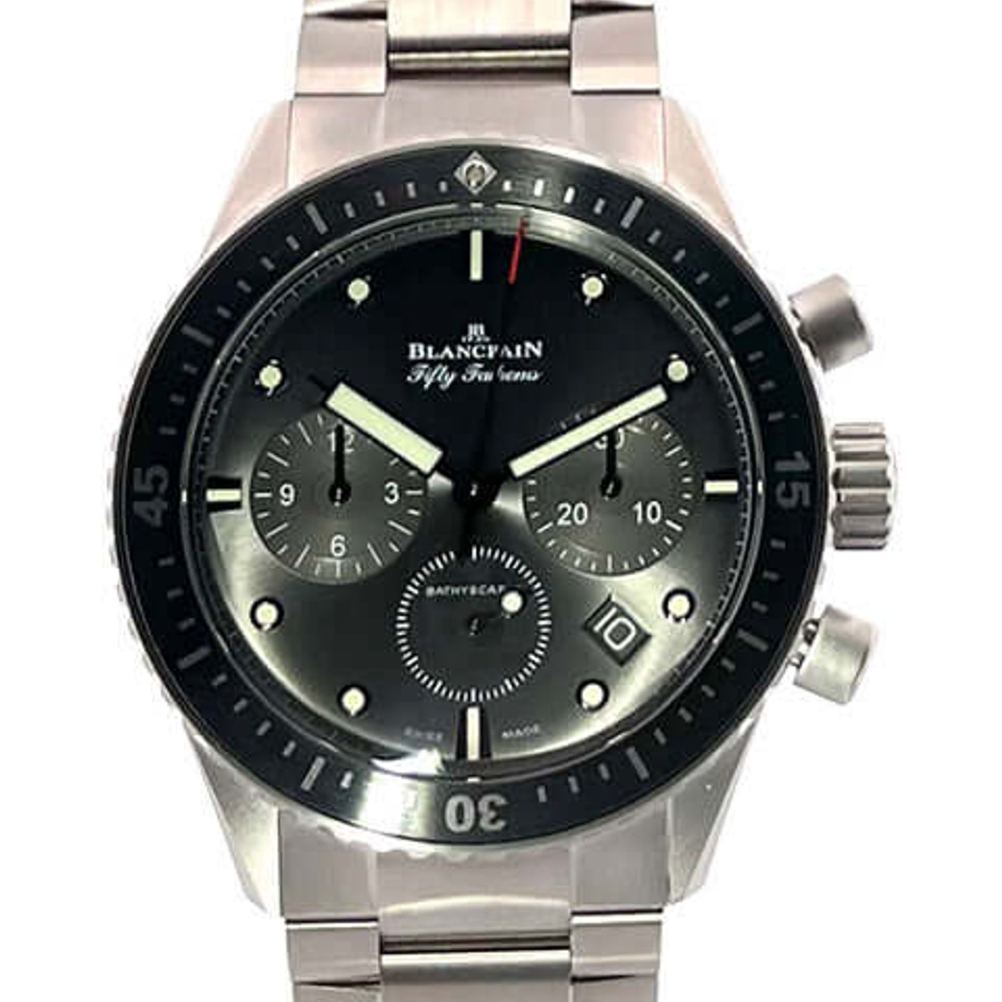 Blancpain Fifty Fathoms Bathyscaphe 5200-1210-98S (2025) - Grey dial 44 mm Titanium case (1/8)