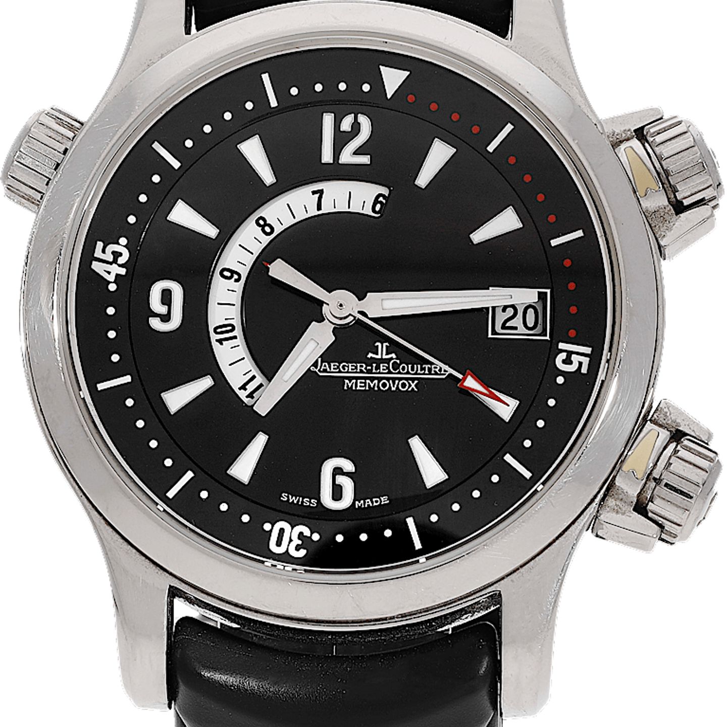 Jaeger-LeCoultre Master Compressor 146.8.97 (2010) - Zwart wijzerplaat 41mm Staal (2/3)