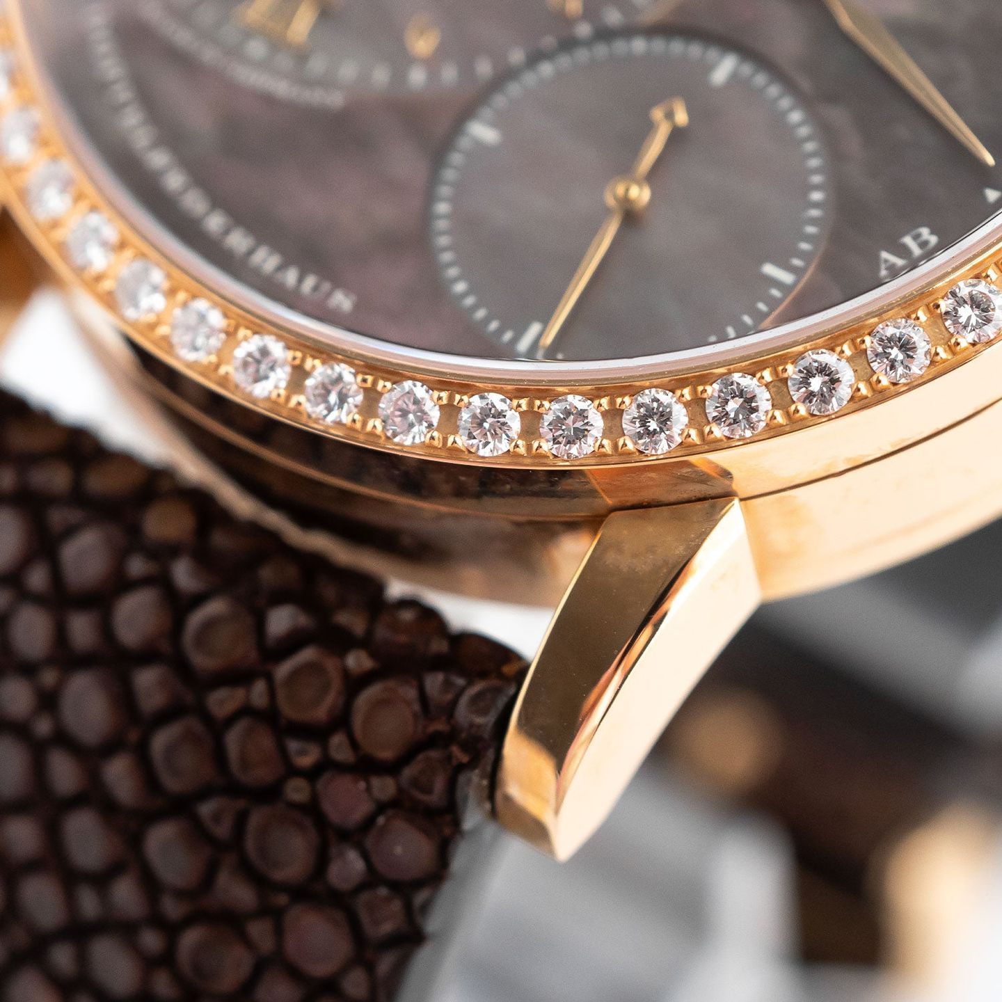 A. Lange & Söhne Little Lange 1 813.043 (Unknown (random serial)) - Black dial Rose Gold case (4/8)