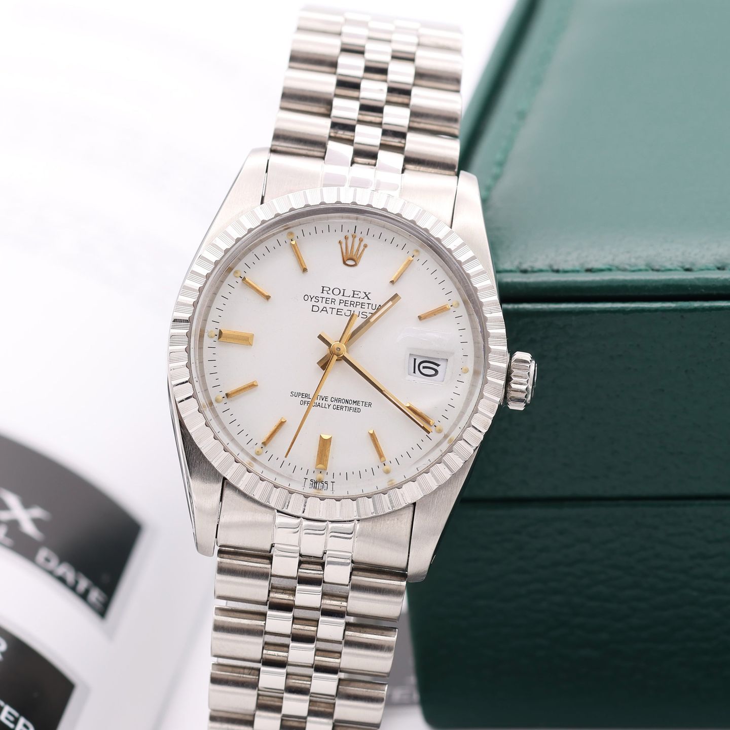Rolex Datejust 36 16030 (Unknown (random serial)) - White dial 36 mm Steel case (5/8)